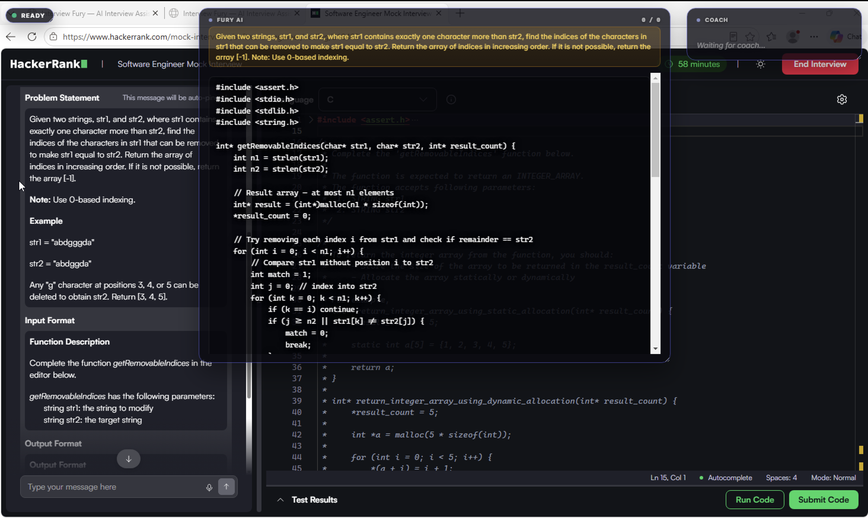 Screen reading capture slots and analysis output